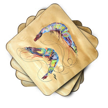 Load image into Gallery viewer, Shrimp Coasters - Set of 4 Lightweight Foam, Absorbent Drink Coasters
