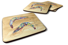 Load image into Gallery viewer, Shrimp Coasters - Set of 4 Lightweight Foam, Absorbent Drink Coasters
