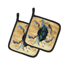 Load image into Gallery viewer, Crab Pot Holders - Set of 2 Decorative Kitchen Helpers | Made in the USA 8159PTHD