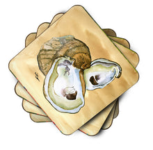 Load image into Gallery viewer, Oyster Coasters - Set of 4 Lightweight Foam, Absorbent Drink Coasters