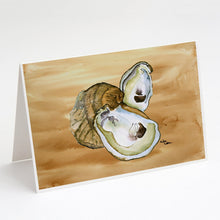 Load image into Gallery viewer, Oyster  Sandy Beach Greeting Cards -  Blank Note Cards – 8-Pack of Artist-Designed Cards with Envelopes