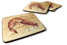 Load image into Gallery viewer, Shrimp Coasters - Set of 4 Lightweight Foam, Absorbent Drink Coasters