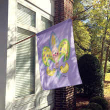 Load image into Gallery viewer, Easter Bunny Rabbit Fleur de lis Flag Canvas House Size