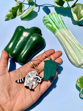 Load image into Gallery viewer, Trash Panda Acrylic Earrings