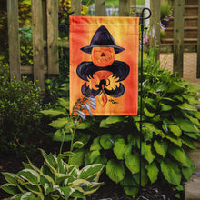 Load image into Gallery viewer, Halloween Pumpkin Bat Fleur de lis Garden Flag – Decorative Outdoor Yard Flag
