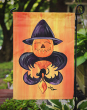 Load image into Gallery viewer, Halloween Pumpkin Bat Fleur de lis Garden Flag – Decorative Outdoor Yard Flag