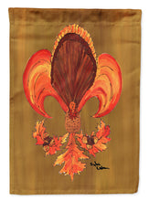 Load image into Gallery viewer, Thanksgiving Turkey Fleur de lis Garden Flag – Decorative Outdoor Yard Flag