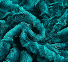 Load image into Gallery viewer, DaDa Bedding Mermaid Scales Emerald Green Blue w/ Sherpa Backside Faux Fur Throw Blanket (BL-171805)