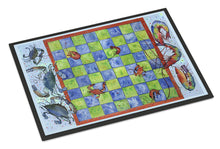 Load image into Gallery viewer, Crab and Shrimp Checkerboard Doormat - 24x36 Decorative Floor Mat – Indoor/Outdoor Rug