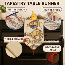 Load image into Gallery viewer, DaDa Bedding Dancing Women African Dreams Elegant Woven Tapestry Dining Table Runner (18117)
