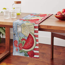 Load image into Gallery viewer, Tache Fruity Drinks Watermelon Lemonade Woven Tapestry Table Runners (13082TR)
