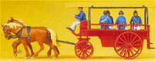 Load image into Gallery viewer, Preiser 30427 HO Scale Emergency - Horse-Drawn Fire Equipment -- "Flying Squad"