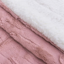 Load image into Gallery viewer, Tache Faux Fur Dusty Muted Pink Throw Blanket (#7)
