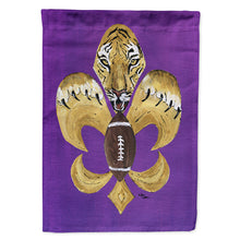 Load image into Gallery viewer, Tiger Football Fleur de lis Flag Canvas House Size