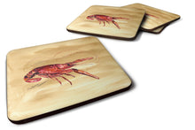 Load image into Gallery viewer, Crawfish Coasters - Set of 4 Lightweight Foam, Absorbent Drink Coasters