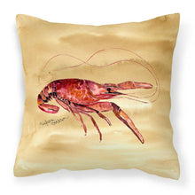 Load image into Gallery viewer, Crawfish Throw Pillow - 14x14 Decorative Pillow – Art for Your Home &amp; Patio 8230PW1414