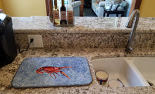 Load image into Gallery viewer, Crawfish Dish Drying Mat – Absorbent, Artistic Kitchen Essentials 8231DDM