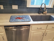 Load image into Gallery viewer, Crawfish Dish Drying Mat – Absorbent, Artistic Kitchen Essentials 8231DDM
