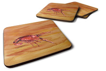 Load image into Gallery viewer, Crawfish Coasters - Set of 4 Lightweight Foam, Absorbent Drink Coasters