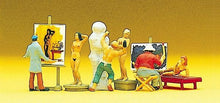 Load image into Gallery viewer, Preiser 10106 HO Scale People Working -- Artists, Models &amp; Nudes pkg(6)
