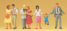 Load image into Gallery viewer, Preiser 10514 HO Scale Pedestrians -- Walking Couples pkg(7)