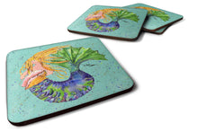Load image into Gallery viewer, Mermaid Coasters - Set of 4 Lightweight Foam, Absorbent Drink Coasters