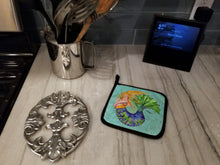 Load image into Gallery viewer, Mermaid Pot Holders - Set of 2 Decorative Kitchen Helpers | Made in the USA 8336PTHD