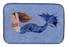 Load image into Gallery viewer, Mermaid  Dish Drying Mat – Absorbent, Artistic Kitchen Essentials 8337DDM