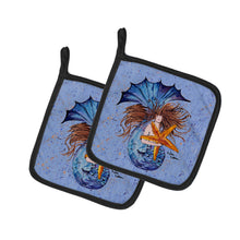 Load image into Gallery viewer, Mermaid  Pot Holders - Set of 2 Decorative Kitchen Helpers | Made in the USA 8337PTHD