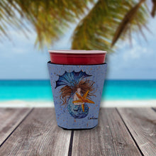 Load image into Gallery viewer, Mermaid Brunette Mermaid Cup Hugger - Reusable Party Cup Sleeve with Personality