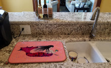 Load image into Gallery viewer, Mermaid Dish Drying Mat – Absorbent, Artistic Kitchen Essentials 8338DDM