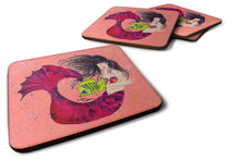 Load image into Gallery viewer, Mermaid Coasters - Set of 4 Lightweight Foam, Absorbent Drink Coasters