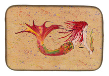 Load image into Gallery viewer, Mermaid Dish Drying Mat – Absorbent, Artistic Kitchen Essentials 8339DDM