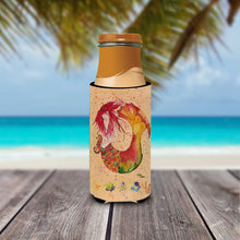 Load image into Gallery viewer, Red Headed Ginger Mermaid on Coral Slim Can Hugger – Fun &amp; Functional Drink Coolers 8339MUK