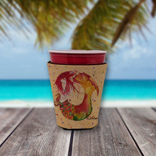 Load image into Gallery viewer, Mermaid Red Headed Mermaid Cup Hugger - Reusable Party Cup Sleeve with Personality