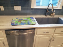 Load image into Gallery viewer, Shrimp Dish Drying Mat – Absorbent, Artistic Kitchen Essentials 8342DDM