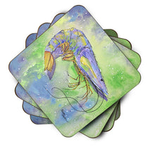 Load image into Gallery viewer, Shrimp Coasters - Set of 4 Lightweight Foam, Absorbent Drink Coasters