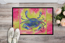 Load image into Gallery viewer, Bright Pink and Blue Crab  Doormat - 24x36 Decorative Floor Mat – Indoor/Outdoor Rug