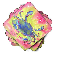 Load image into Gallery viewer, Crab Coasters - Set of 4 Lightweight Foam, Absorbent Drink Coasters
