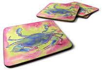 Load image into Gallery viewer, Crab Coasters - Set of 4 Lightweight Foam, Absorbent Drink Coasters