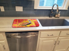 Load image into Gallery viewer, Pelican Dish Drying Mat – Absorbent, Artistic Kitchen Essentials 8344DDM