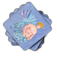 Load image into Gallery viewer, Merman Coasters - Set of 4 Lightweight Foam, Absorbent Drink Coasters