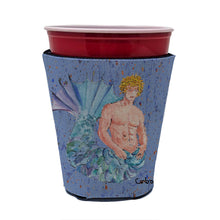 Load image into Gallery viewer, Merman Blonde Hair Merman Cup Hugger - Reusable Party Cup Sleeve with Personality