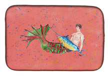 Load image into Gallery viewer, Merman Dish Drying Mat – Absorbent, Artistic Kitchen Essentials 8348DDM