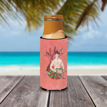 Load image into Gallery viewer, Brunette Merman Slim Can Hugger – Fun &amp; Functional Drink Coolers 8348MUK
