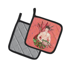 Load image into Gallery viewer, Merman Pot Holders - Set of 2 Decorative Kitchen Helpers | Made in the USA 8348PTHD