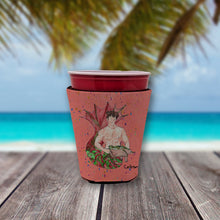 Load image into Gallery viewer, Merman Brunette Hair Merman Cup Hugger - Reusable Party Cup Sleeve with Personality