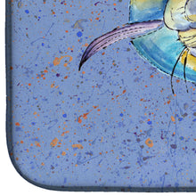 Load image into Gallery viewer, Blue Marlin Dish Drying Mat – Absorbent, Artistic Kitchen Essentials 8350DDM