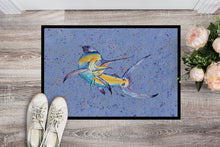 Load image into Gallery viewer, Blue Marlin Doormat - 24x36 Decorative Floor Mat – Indoor/Outdoor Rug