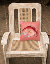 Load image into Gallery viewer, Strawberry Snapper Throw Pillow - 14x14 Decorative Pillow – Art for Your Home &amp; Patio 8351PW1414